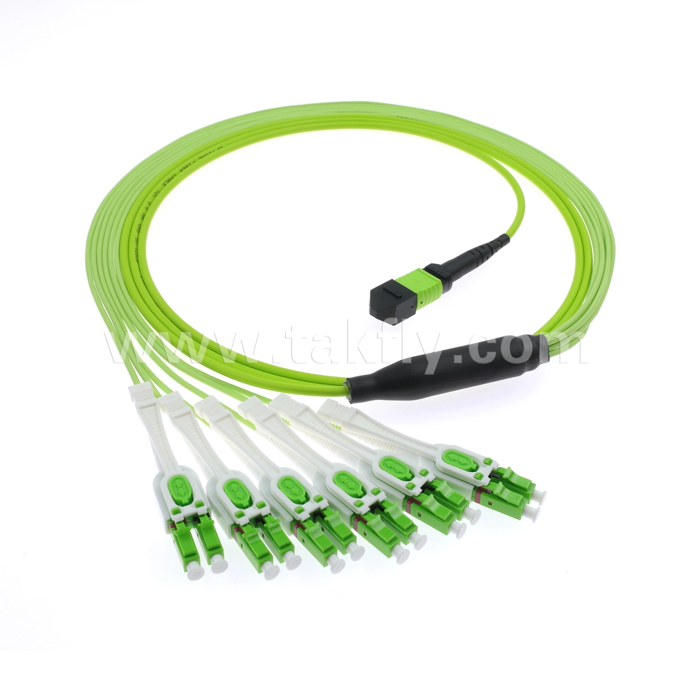40g Qsfp 100g Qsfp28 12 Fibers Sm Om3 Om4 Om5 MPO-LC Trunk Cable