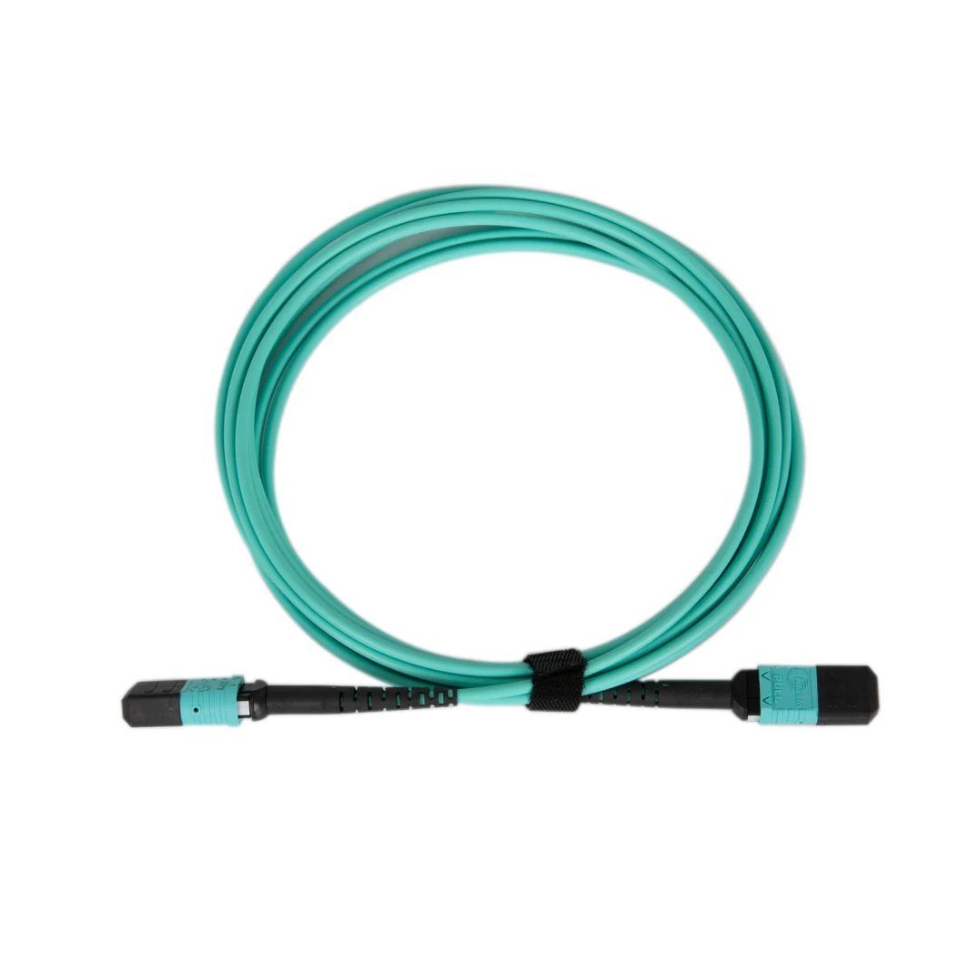 MTP MPO Fiber Optic Cable for Data Center Cabling System, Type B 40g~100g Om3 mm 8/12 Core