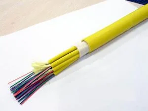 Kevlar Strengthen Multi Fiber Optic Distribution Cable for FTTB Indoor Cable