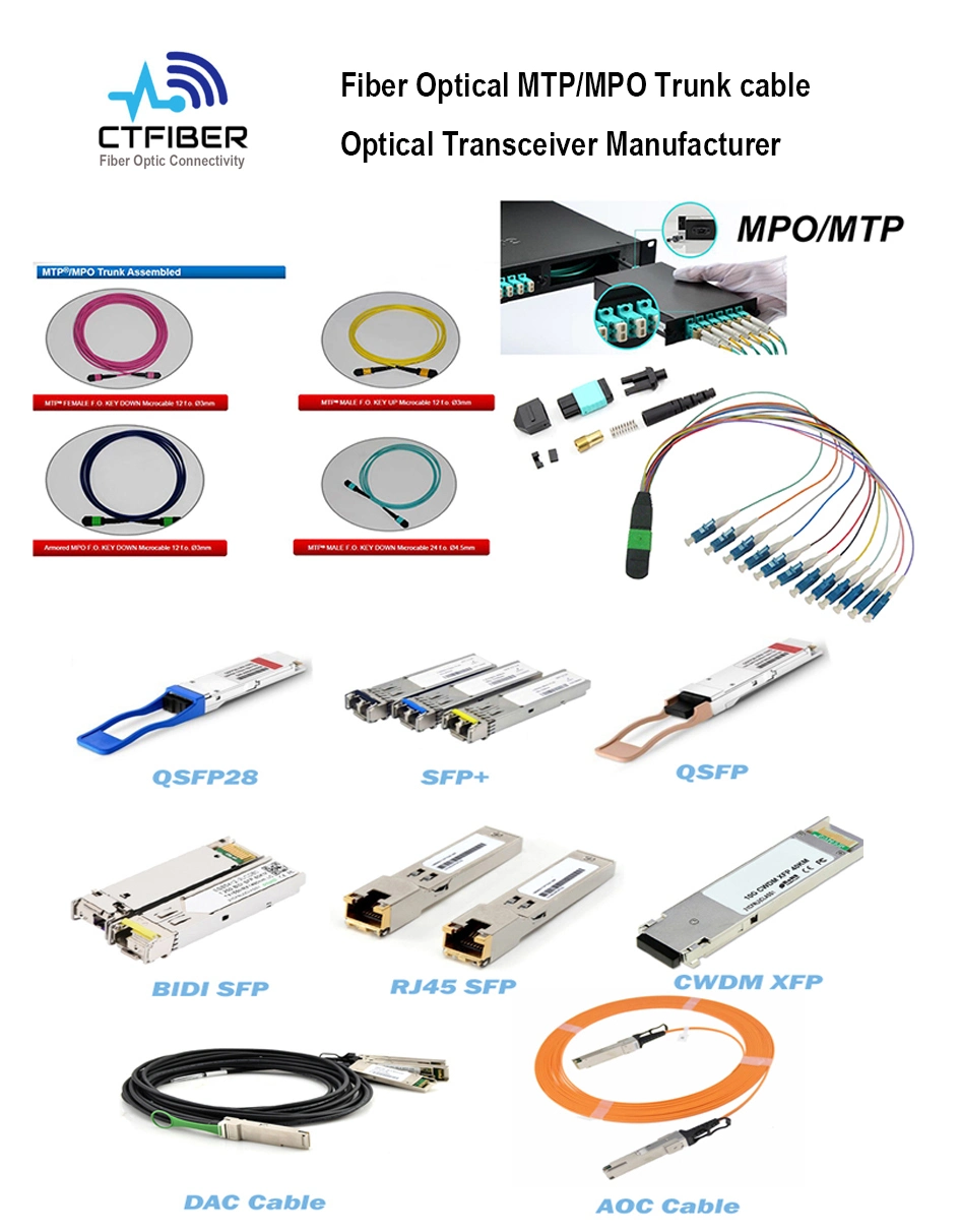 MPO MTP to LC 900um Single Mode Fiber Optical Patch Cord Cable