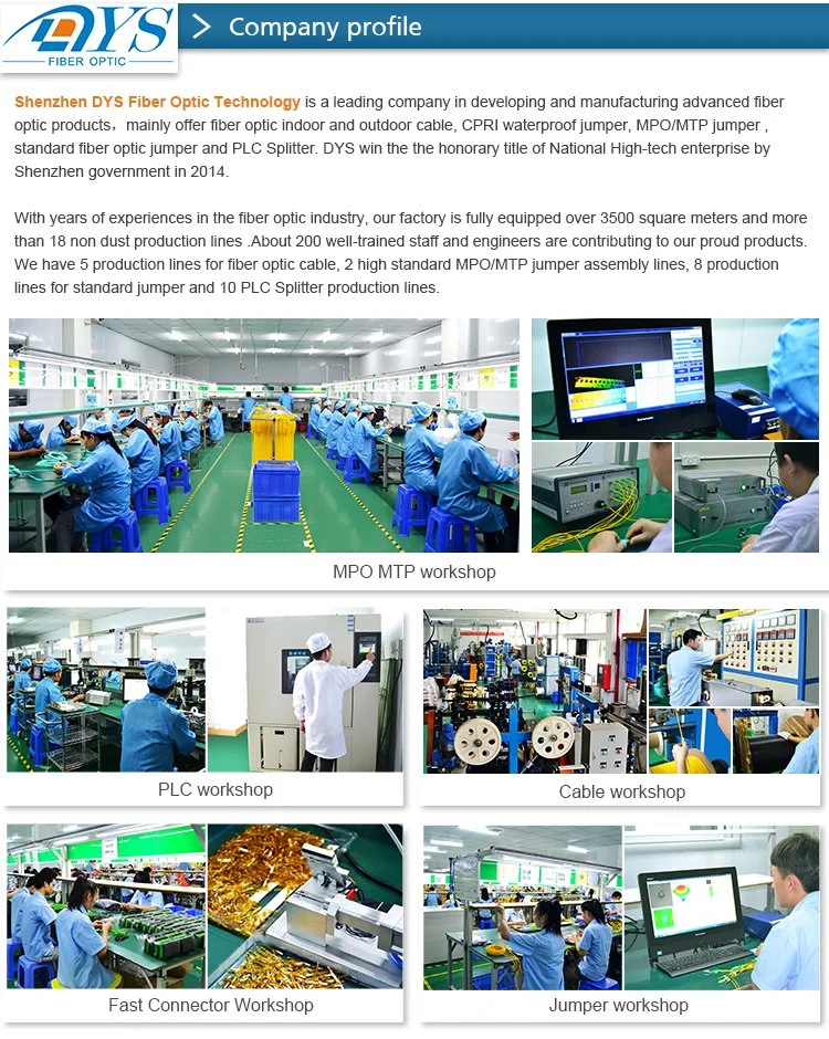 100% 3D Tested with Testing Report MTP / MPO 8 Core, 12core, 24core 40g /100g MPO Cable