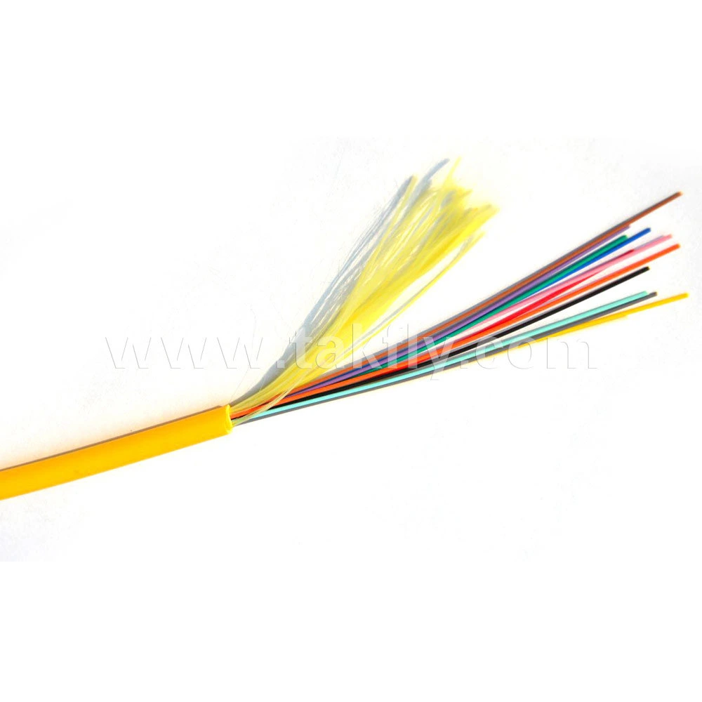 12 Cores Loose Tube Distribution Indoor Fiber Optic Cable