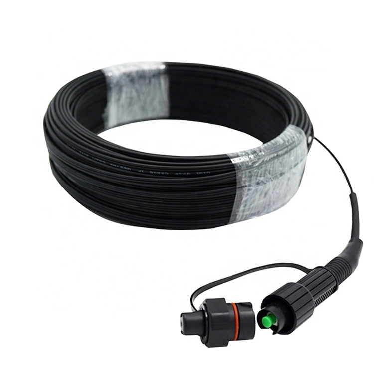 FTTH Drop Cable with Waterproof Connector Mini Sc/APC Fiber Optic Patch Cord Pigtail