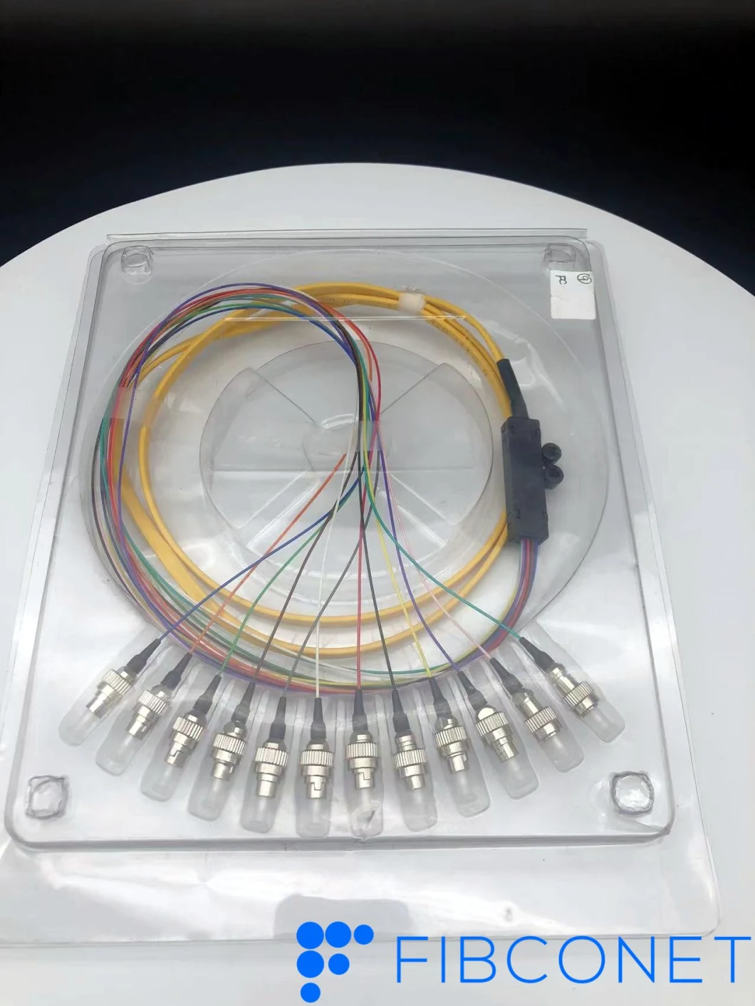 FTTH Fiber Optic Ribbon Cable Sc/LC Patch Cord 2PCS 12 Core Optic/Optical Fiber Pigtail