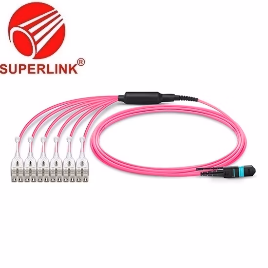 MTP Om4 Multimode Fiber Optic Patch Cord Jumper Cable Breakout Cable Pigtail