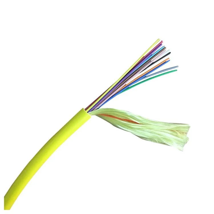 Kevlar Strengthen Multi Fiber Optic Distribution Cable for FTTB Indoor Cable