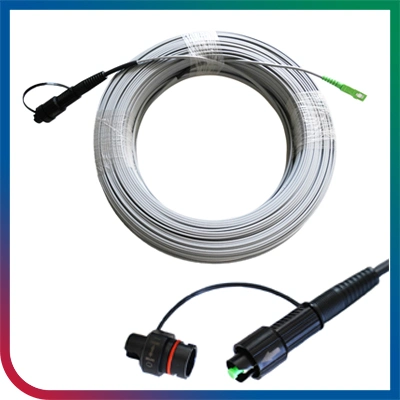 Outdoor Preconnectorized Drop Cable Simplex Duplex FTTH Patch Cable Sc APC Connector Fiber Optic Patch Lead Pigtail