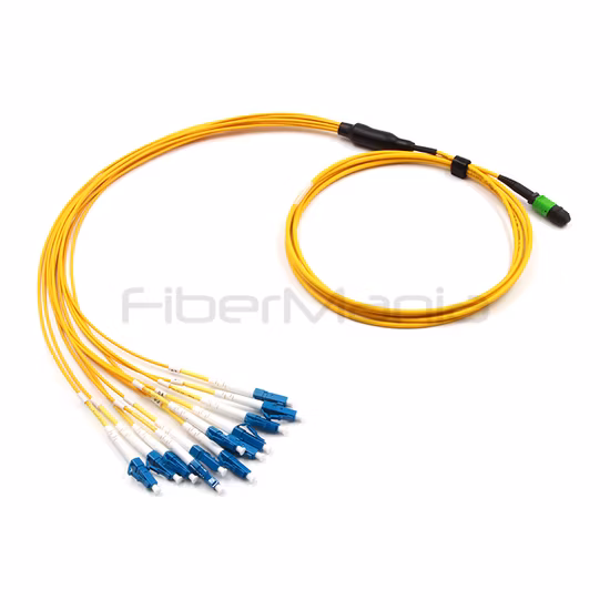 12 Fibers, Female to Male, Single Mode & Multimode, MPO / MTP Fiber Optic Patch Cable
