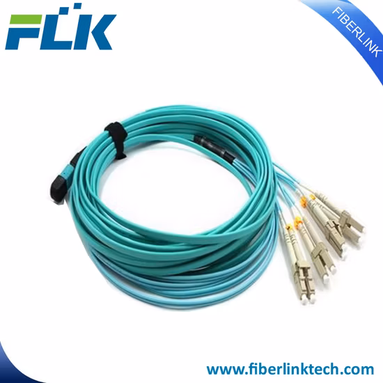 LAN Wan Fiber Optic MPO MTP Breakout Patch Cord Cable