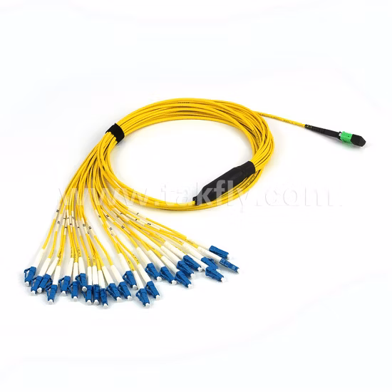 12f 24f MPO/MTP to LC Single Mode Fiber Optical Breakout Cable