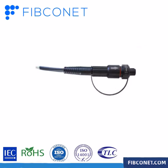IP68 Mini Outdoor Fiber Waterproof MPO Connector with LC Sc MTP/MPO Adapter