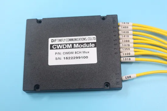 8+1 Channels Passive Fiber Optic CWDM Mux/Demux Wdm Multiplexer