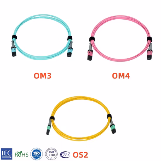 Fcj Opto MTP Multimode Network Patch Cord and Pigtail Fiber Optic Cable